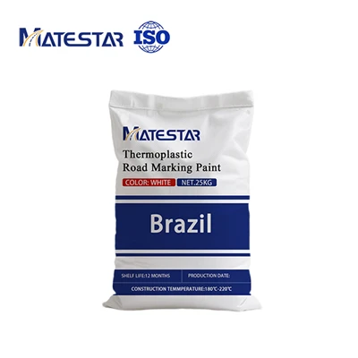 Termoplastiniai kelių ženklinimo dažai, skirti Brazilijai